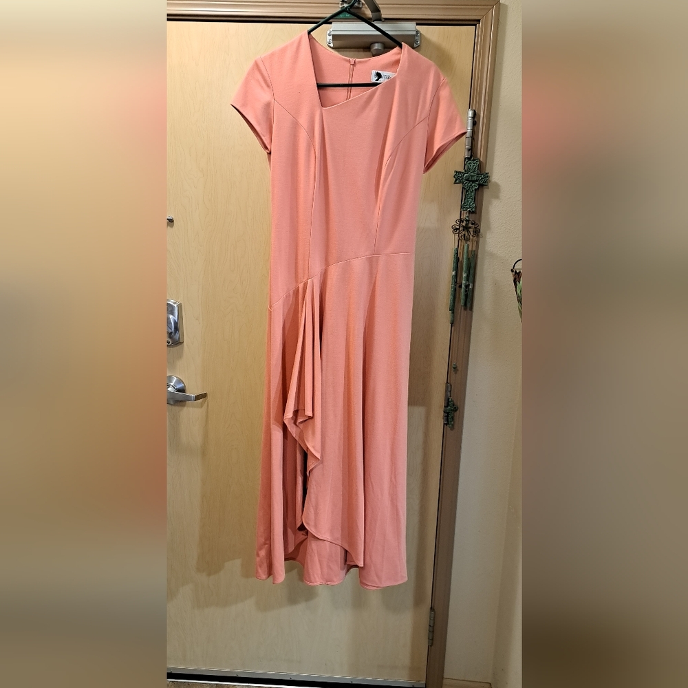 Beautiful peach colored dress created for Essence by Mail